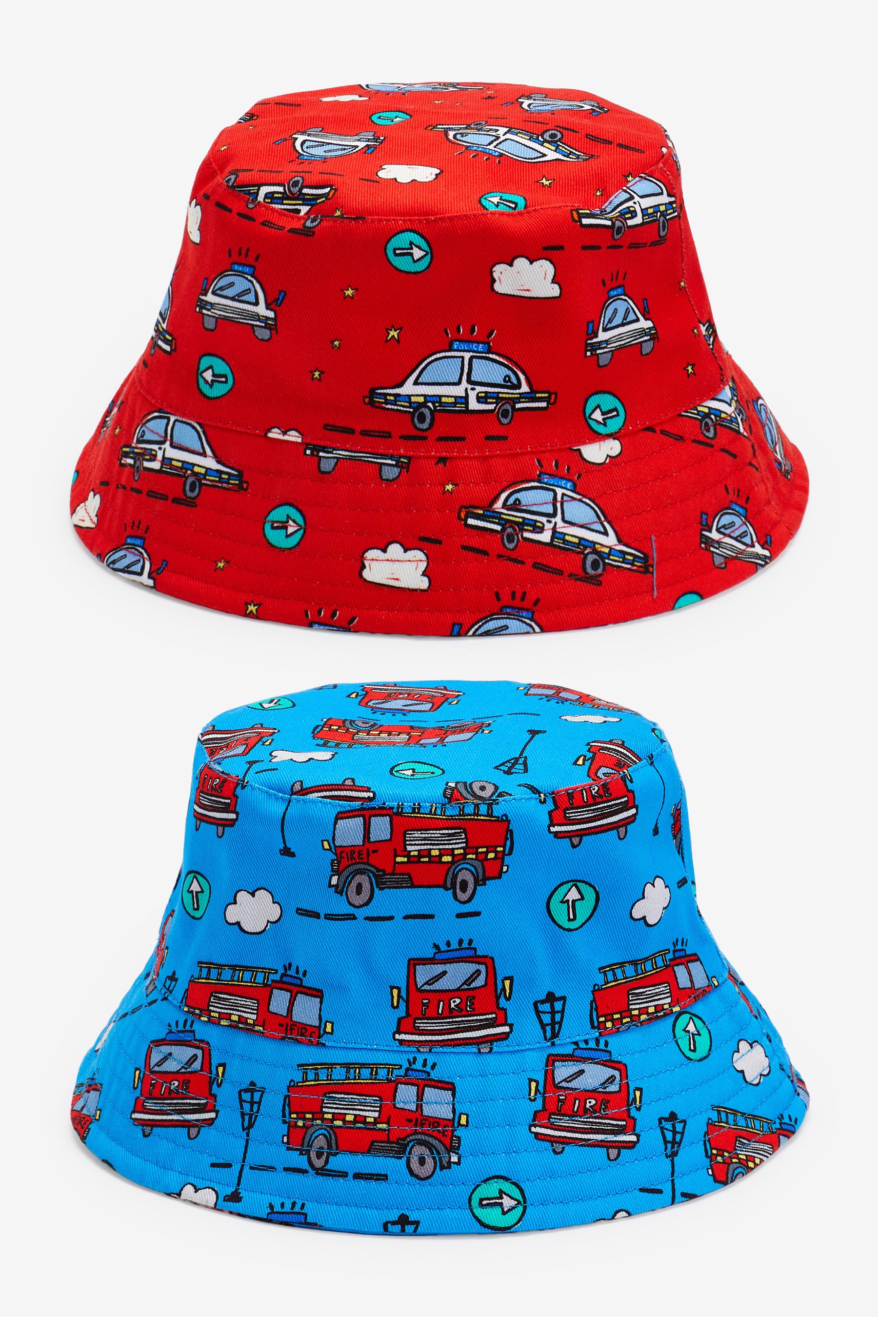 2 Pack Bucket Hats (3mths-10yrs)