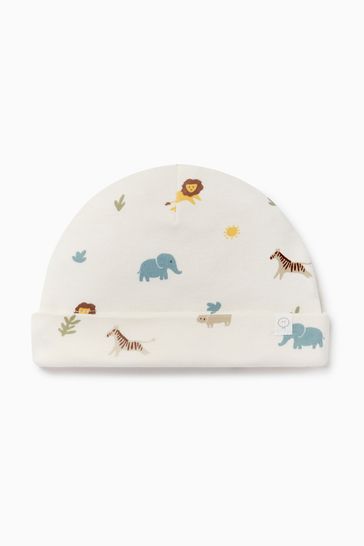 MORI Animal Safari Organic Cotton White Hat