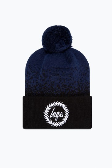 Hype. Blue Speckle Fade Knitted Beanie