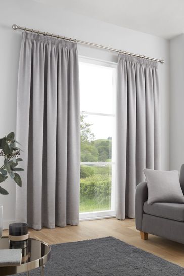 Fusion Galaxy Light Reducing Pencil Pleat Curtains