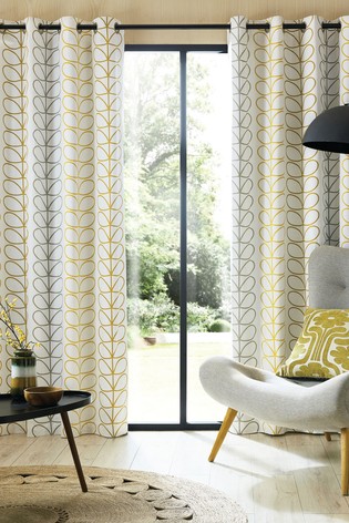 Orla Kiely Trio Stem Eyelet Curtains