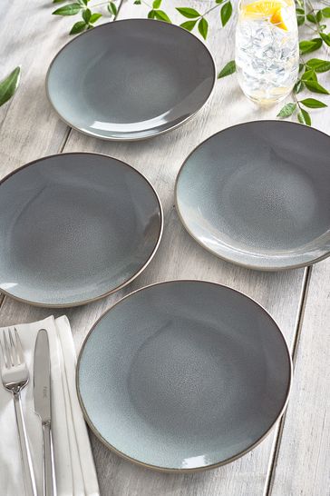 Logan Reactive Glaze Set of 4 Side Plates