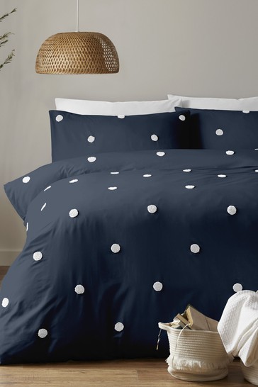 Appletree Dot Garden Tufted Duvet Cover and Pillowcase Set