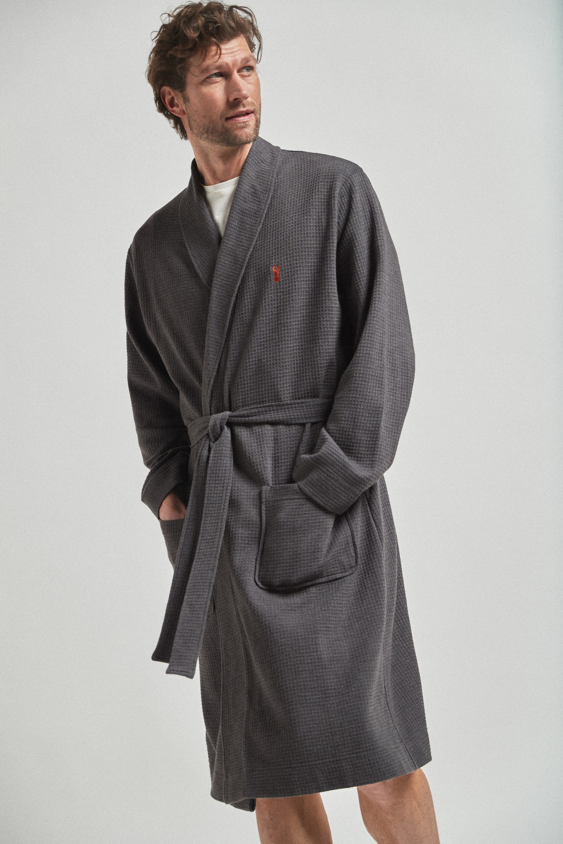 Lightweight Waffle Dressing Gown