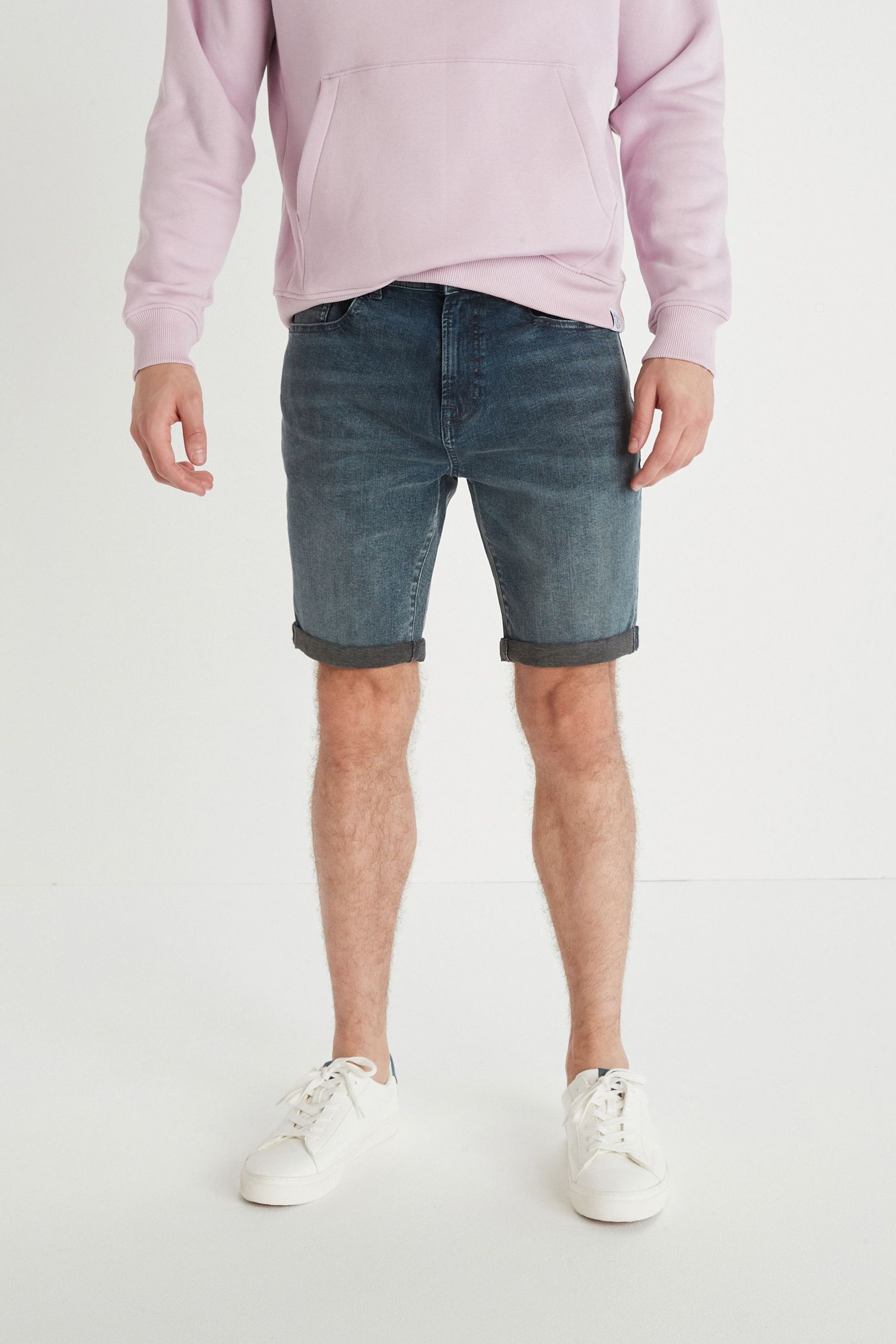 Denim Shorts Straight Fit