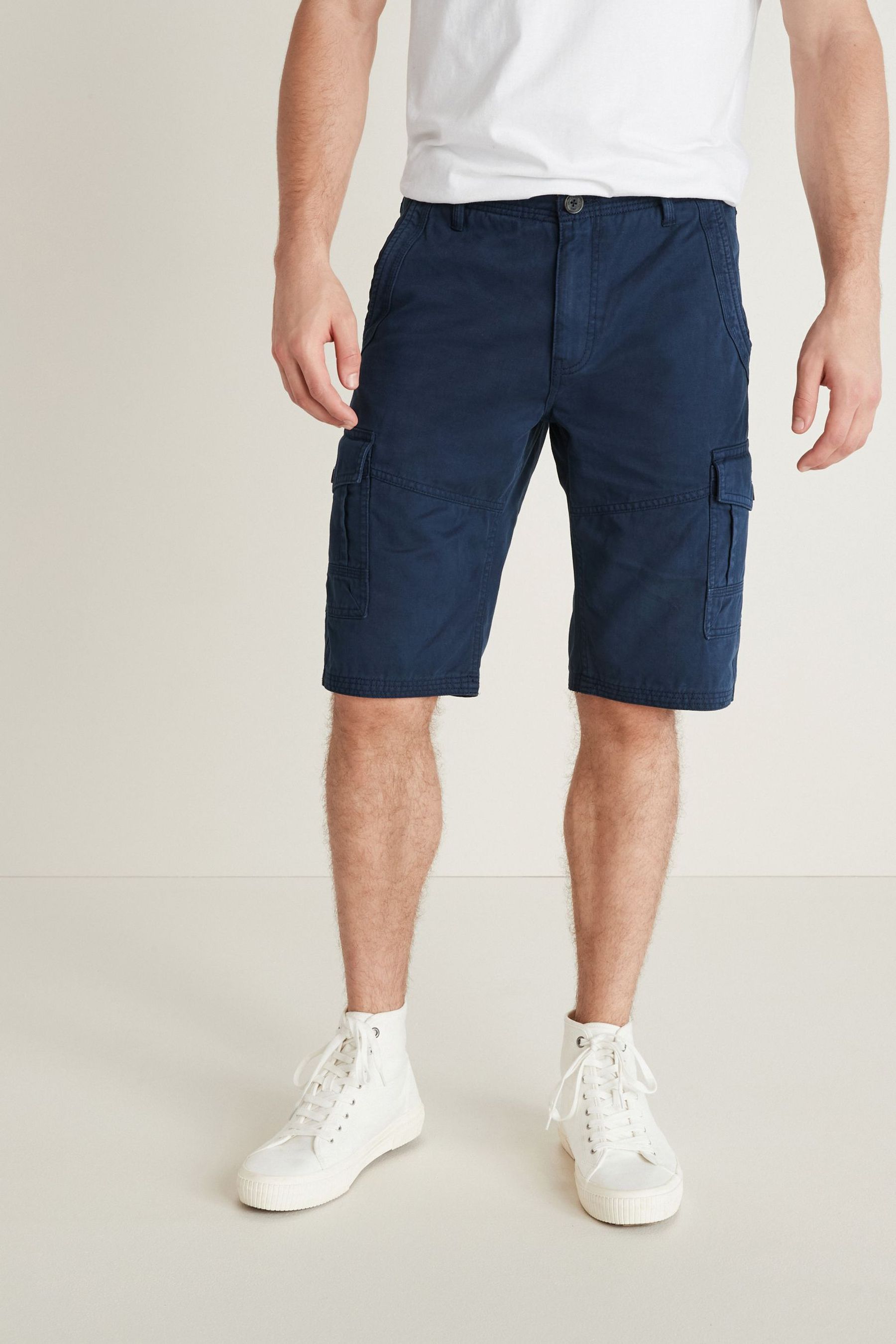 Premium Laundered Cargo Shorts Longer Length