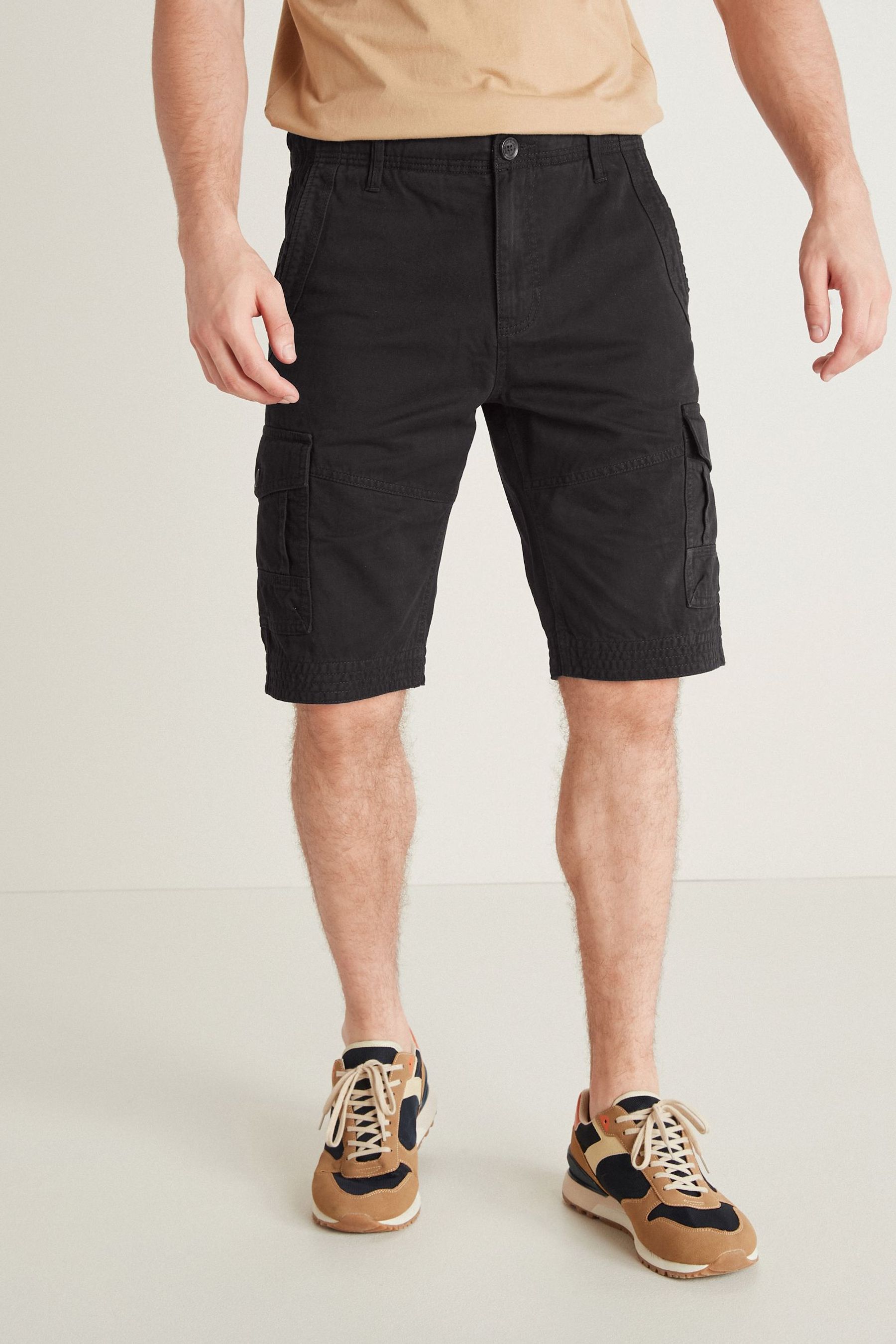 Premium Laundered Cargo Shorts Longer Length