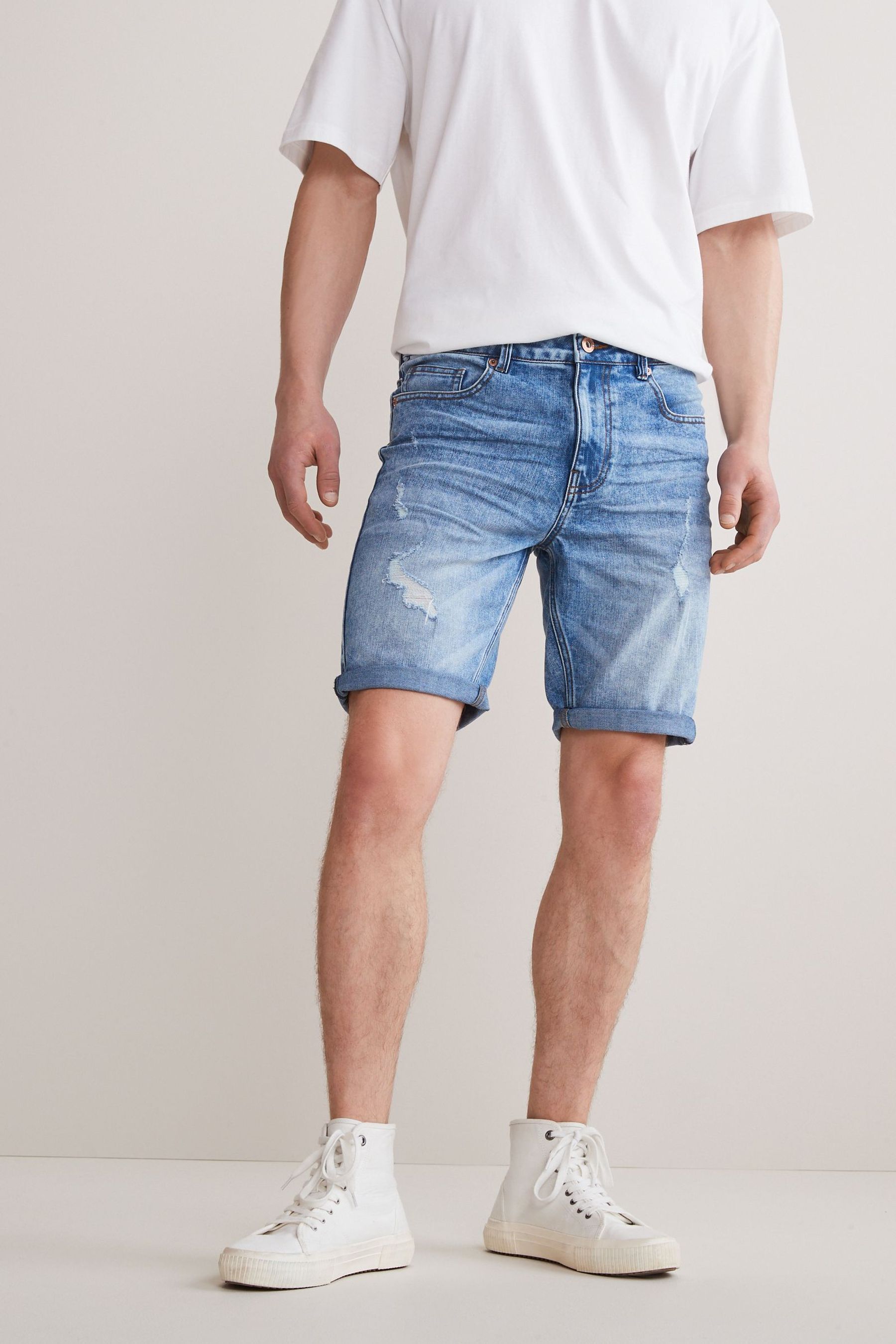 Denim Shorts Slim Fit