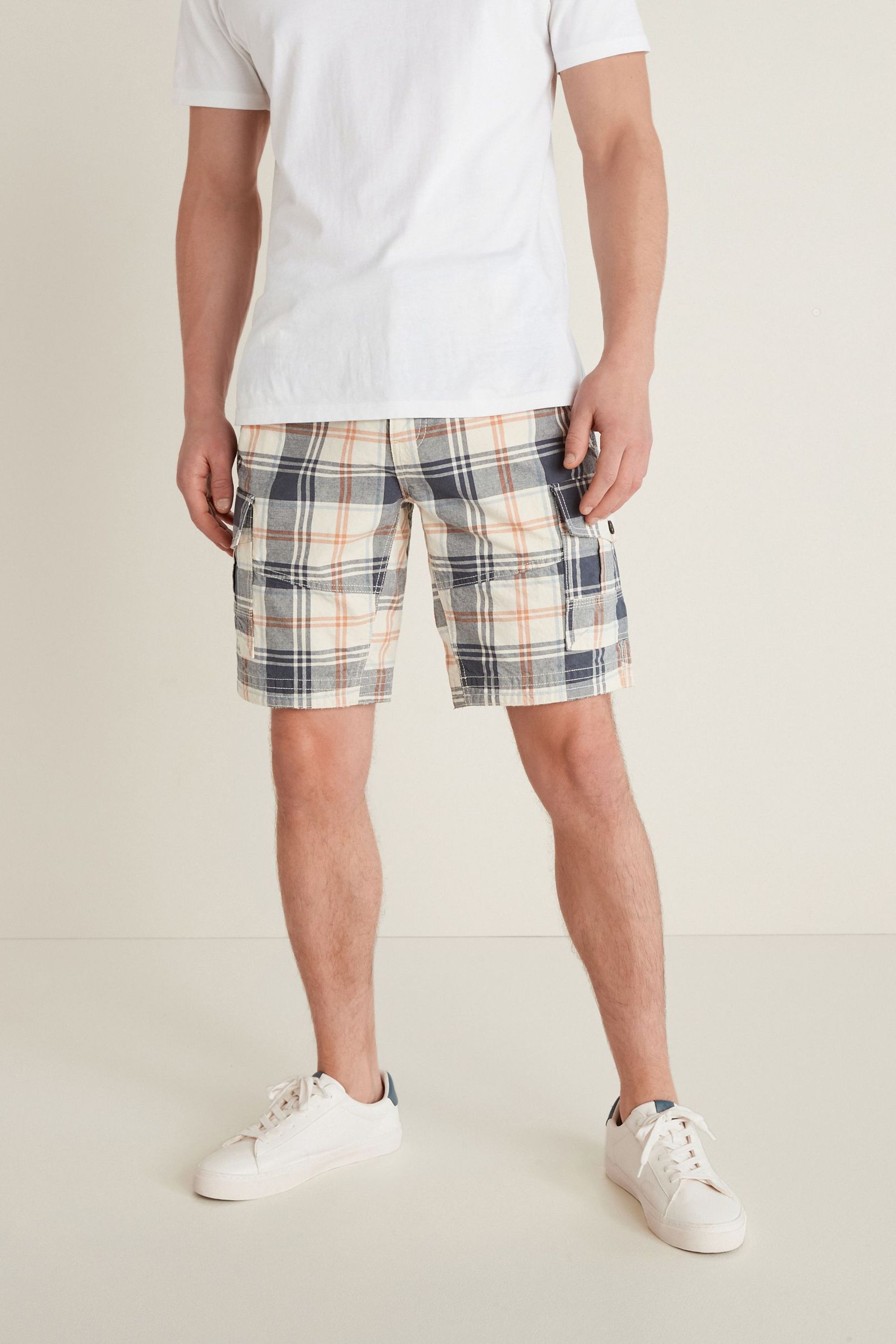 Premium Laundered Cargo Shorts Longer Length