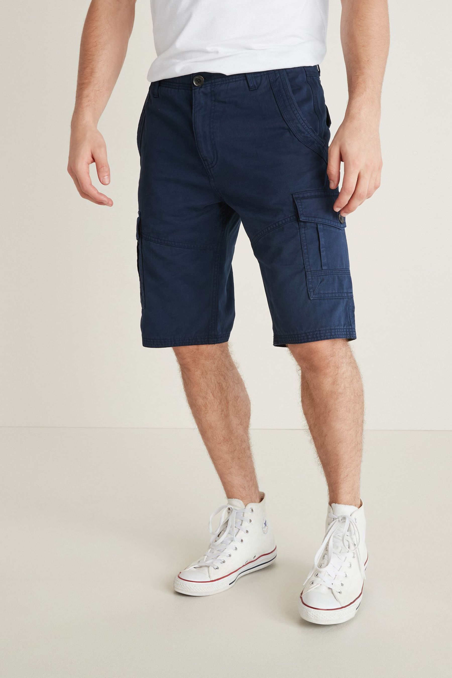 Premium Laundered Cargo Shorts Regular Length