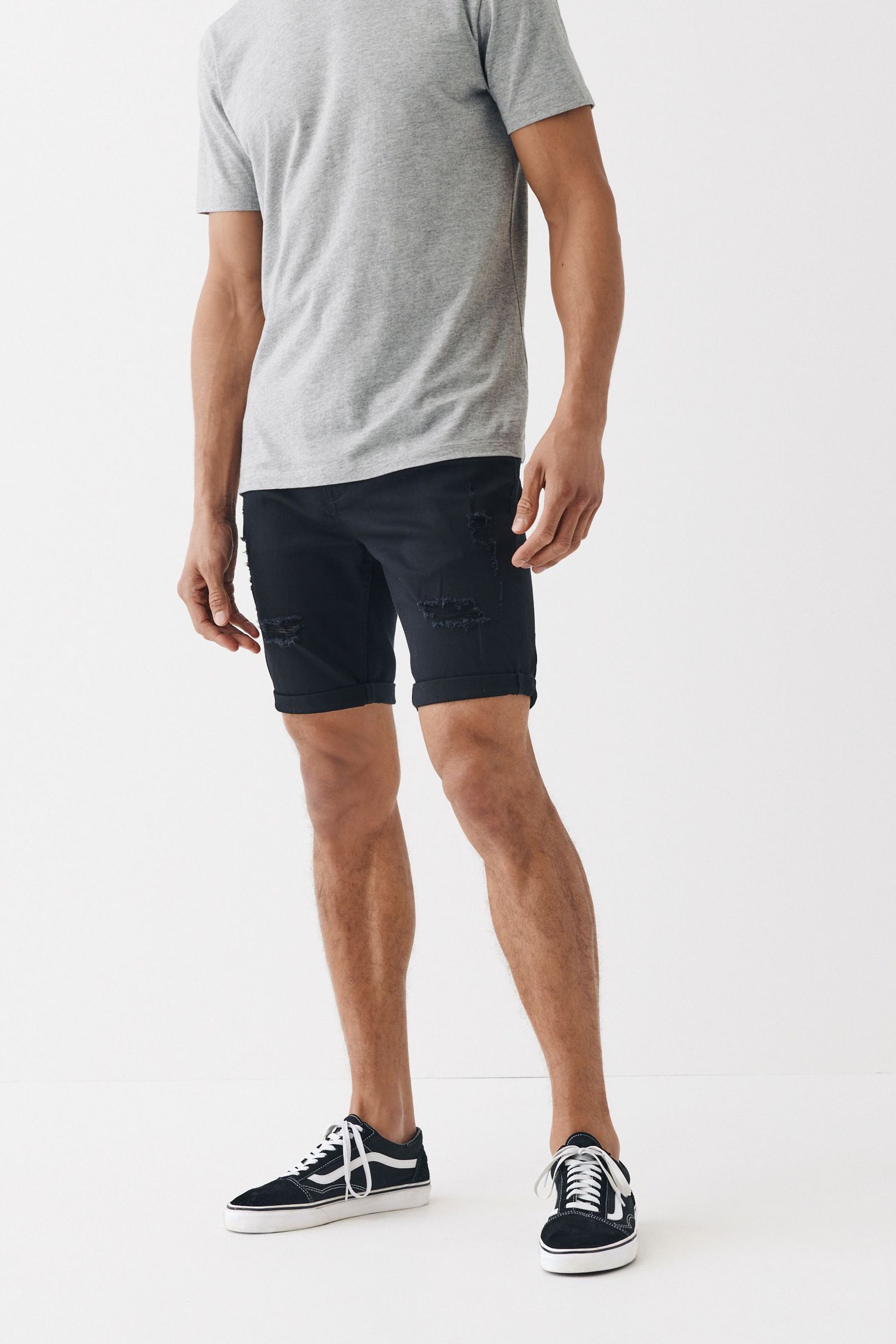 Denim Shorts Slim Fit