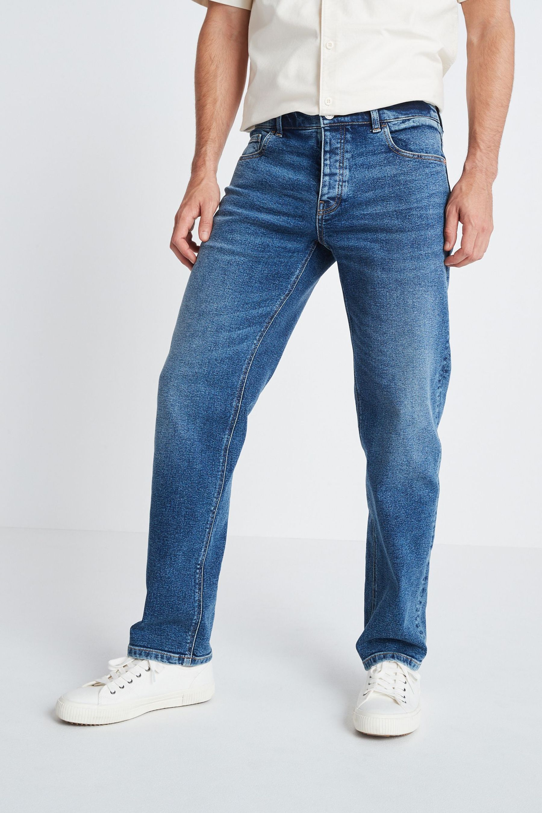 Authentic Stretch Jeans Straight Fit