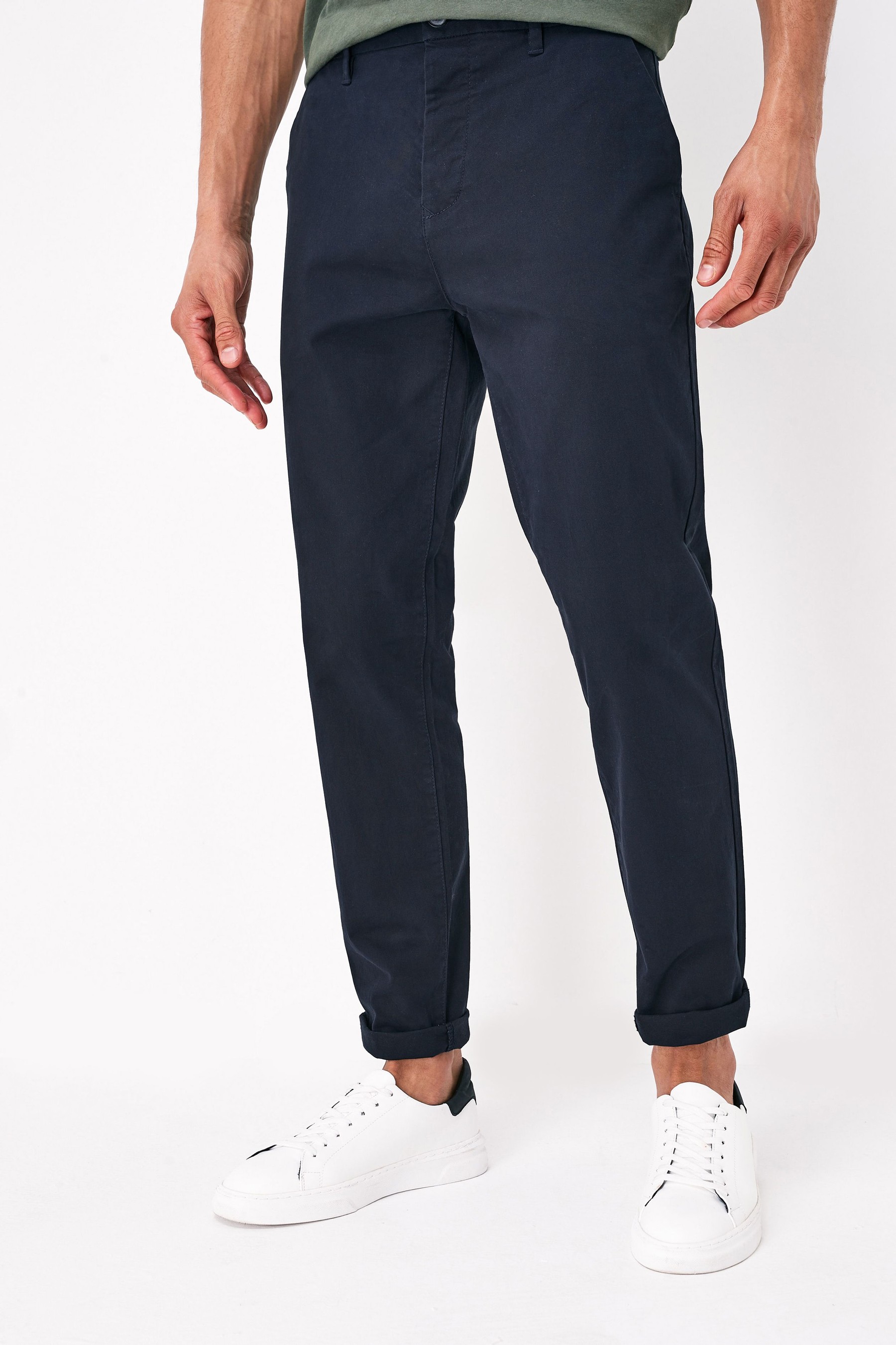 Stretch Chino Trousers Straight Fit