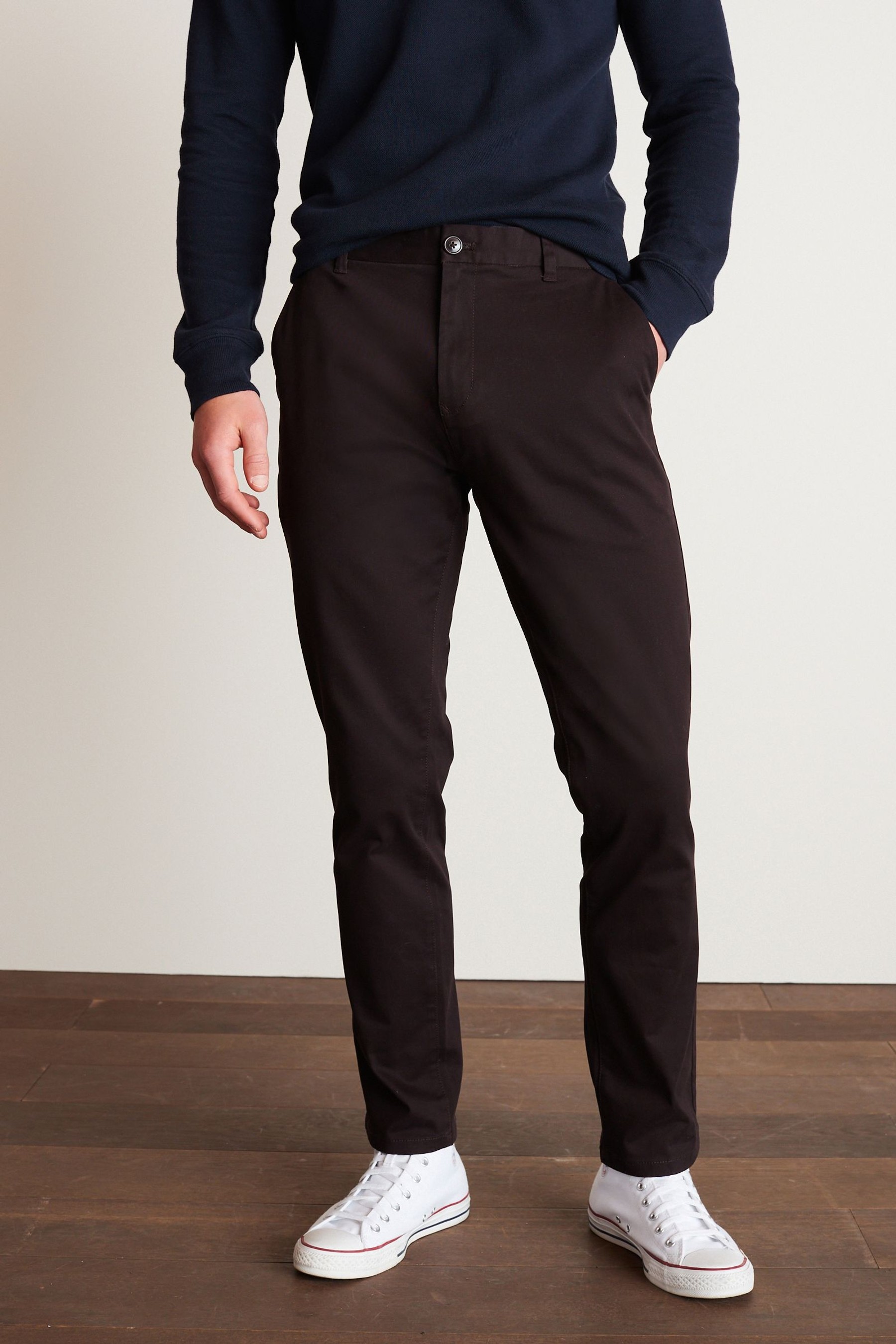 Stretch Chino Trousers Slim Fit