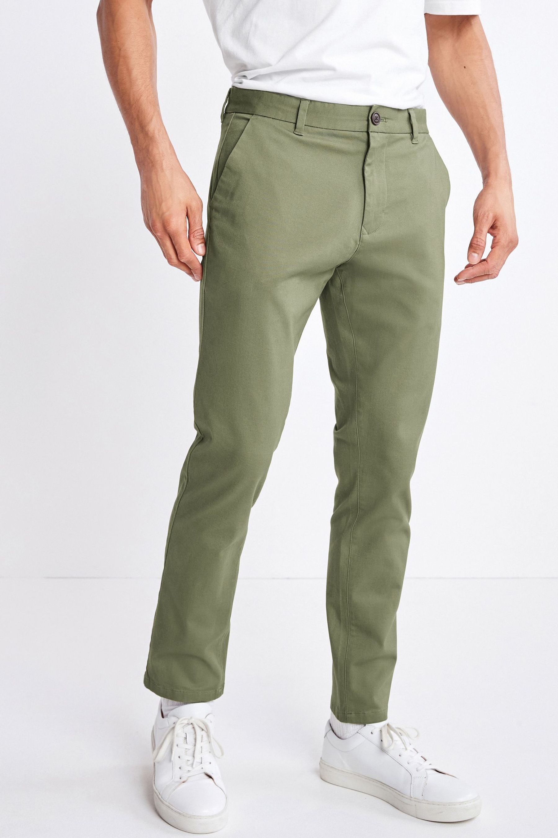 Stretch Chino Trousers Slim Fit