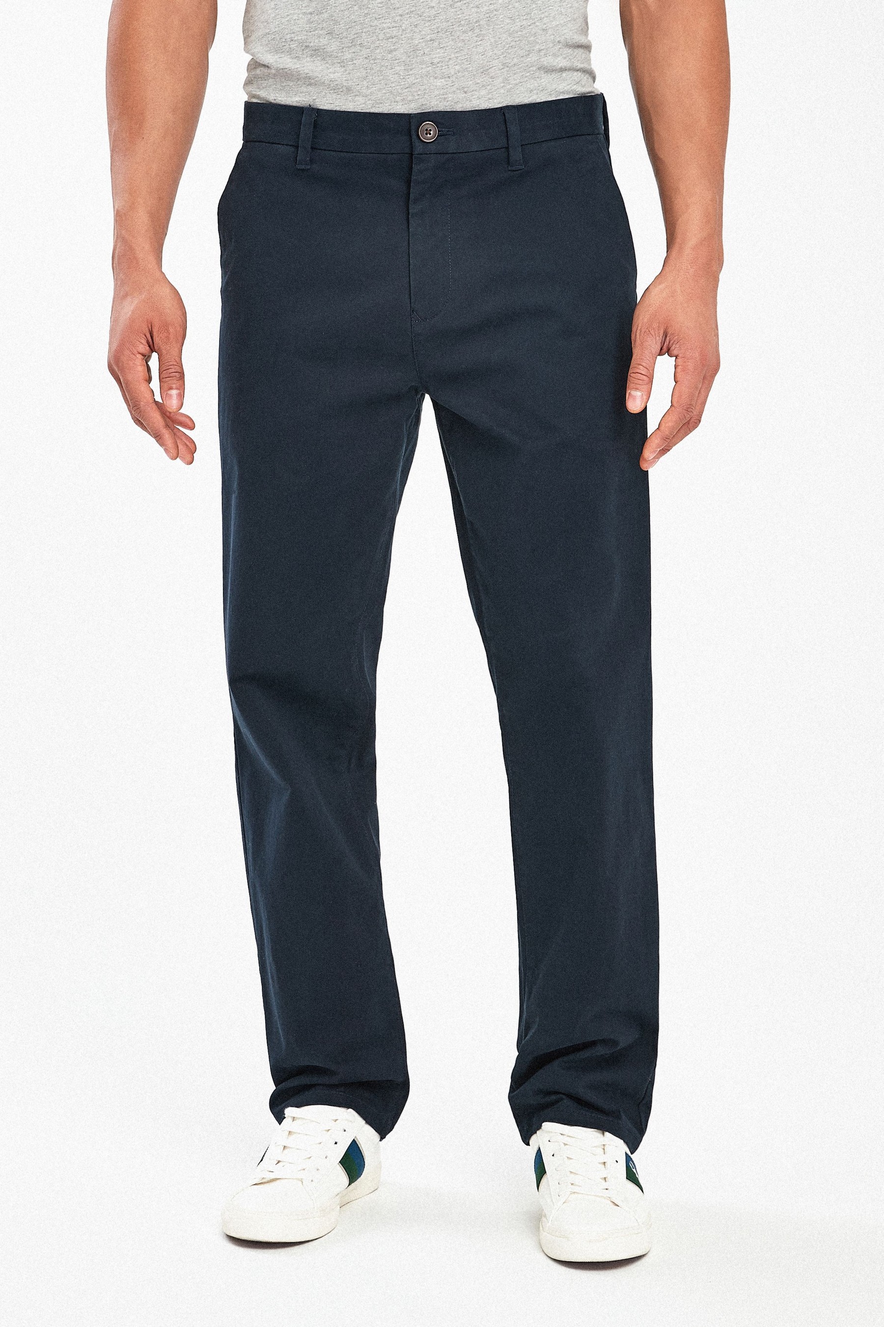 Stretch Chino Trousers Relaxed Fit