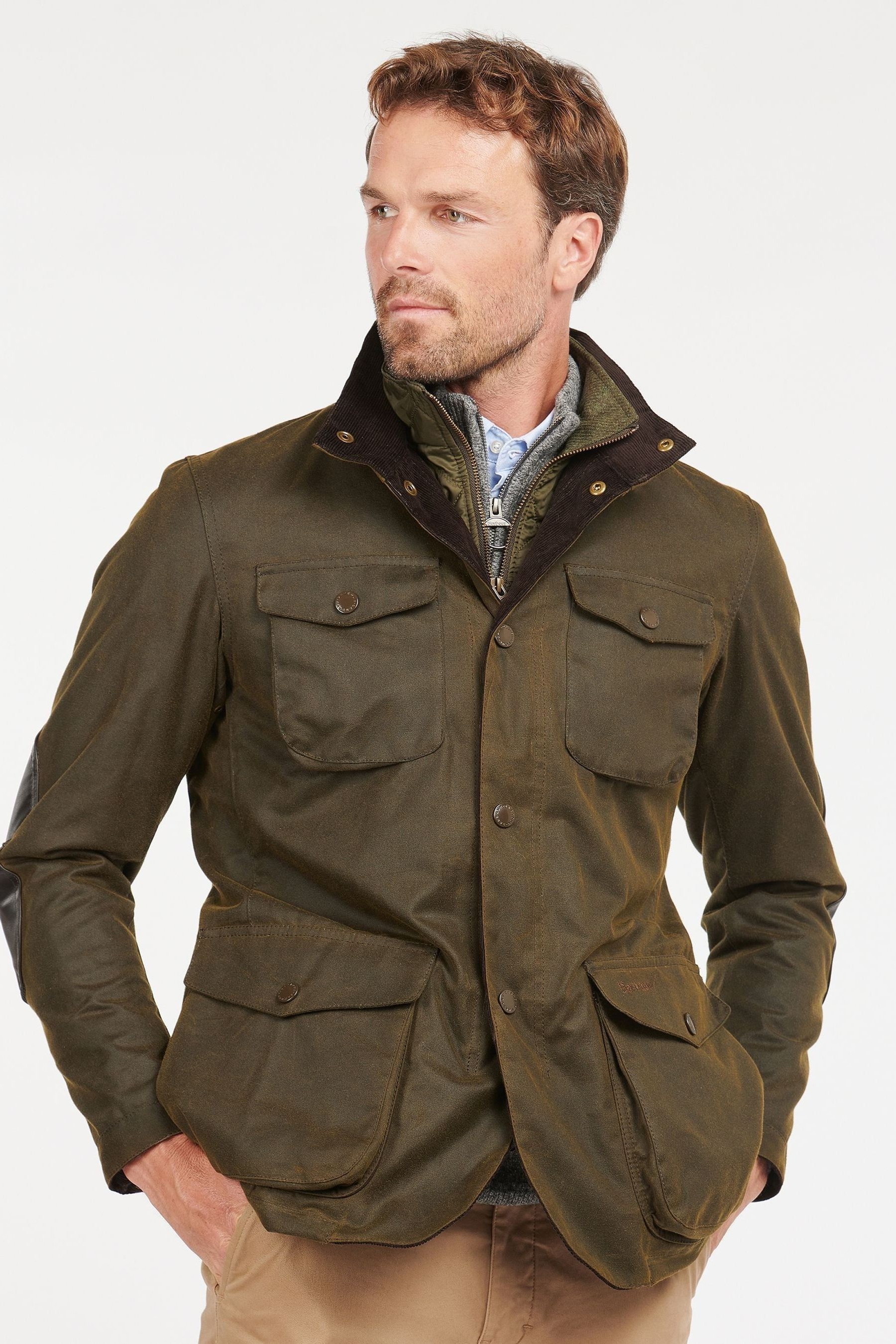 Barbour® Olive Green Ogston Wax Jacket