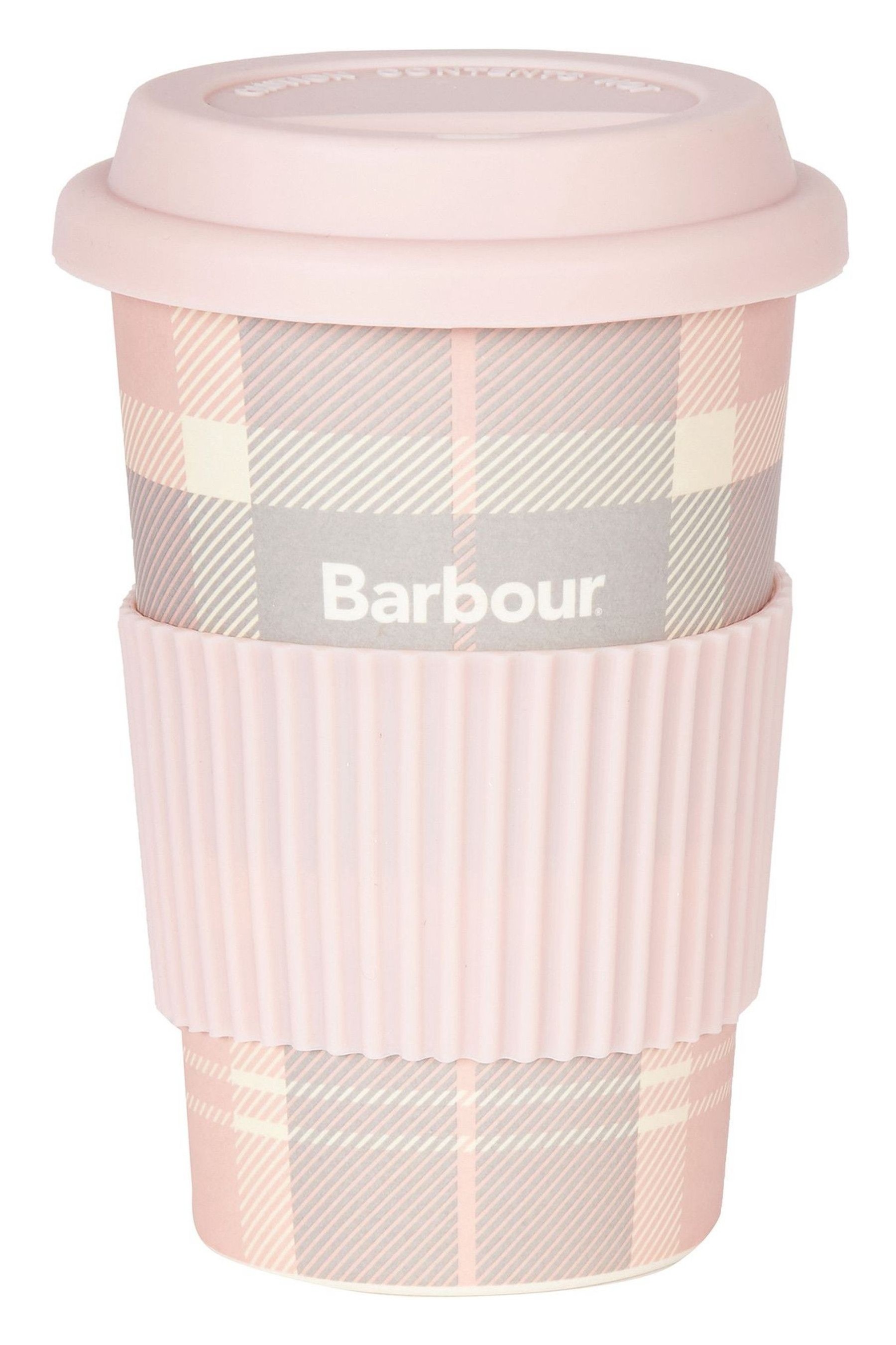 Barbour® Pink Tartan Travel Mug