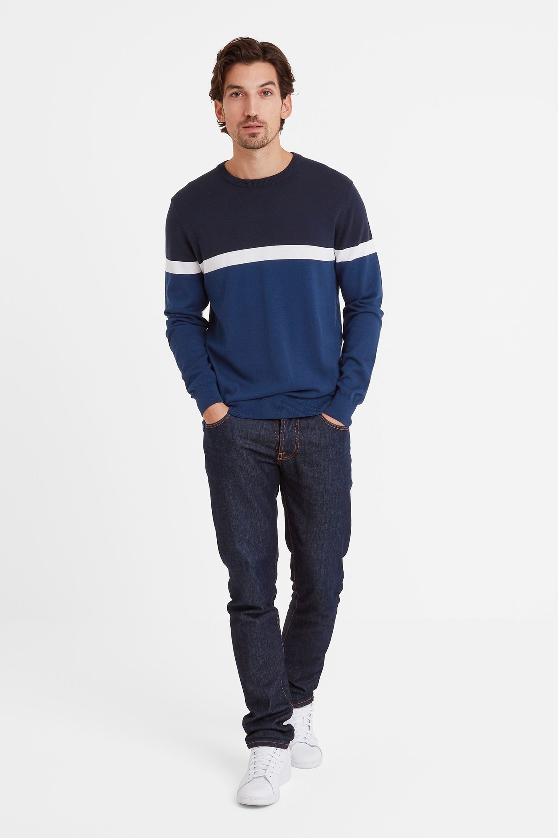 Tog 24 Blue Davison Crew Neck Jumper