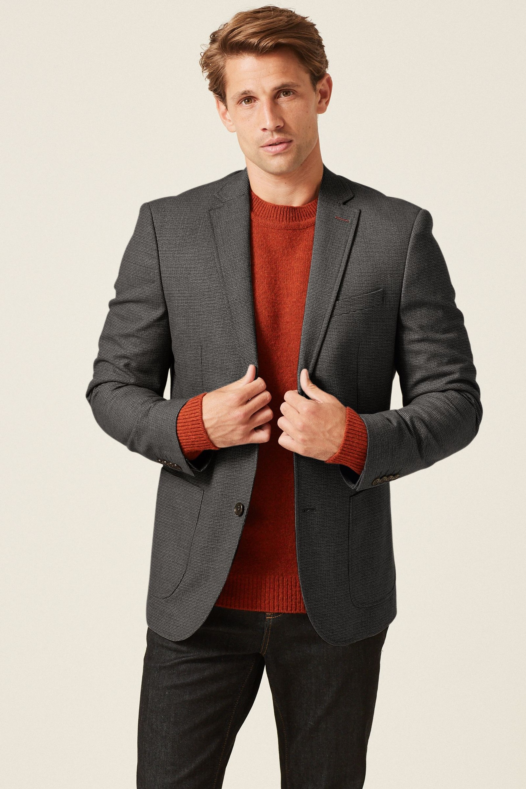 Textured Blazer