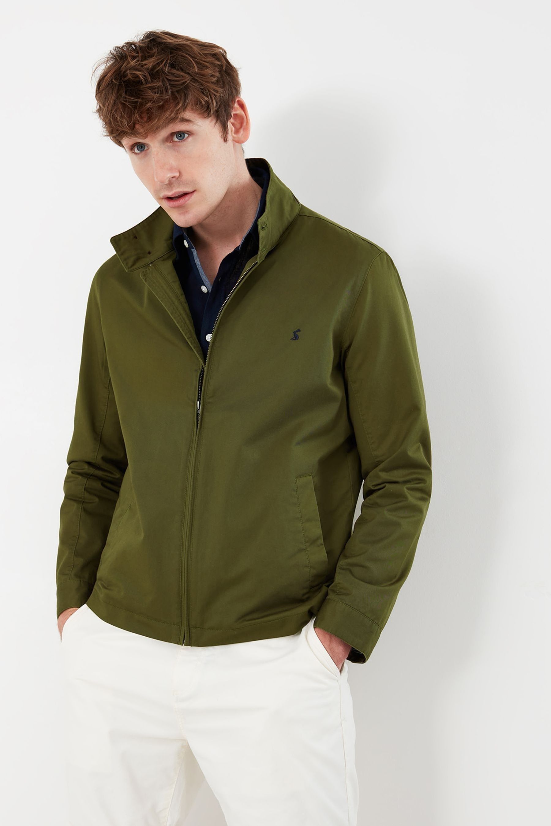 Joules Green Cotton Harrington Jacket