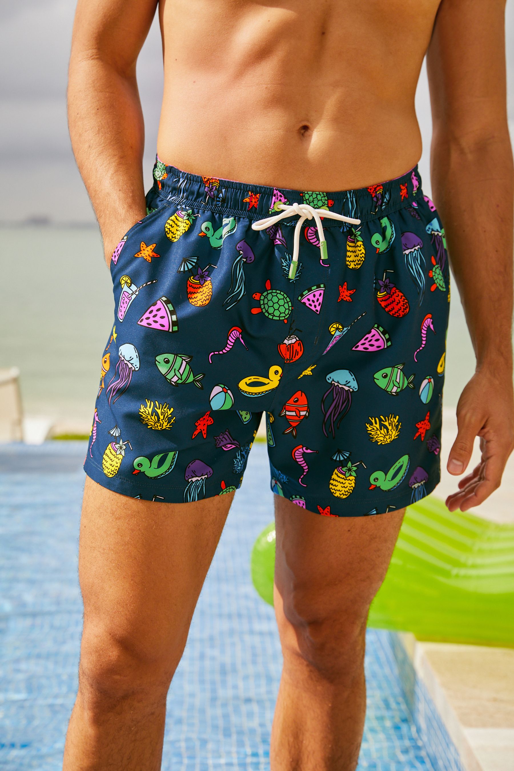 Printed Swim Shorts