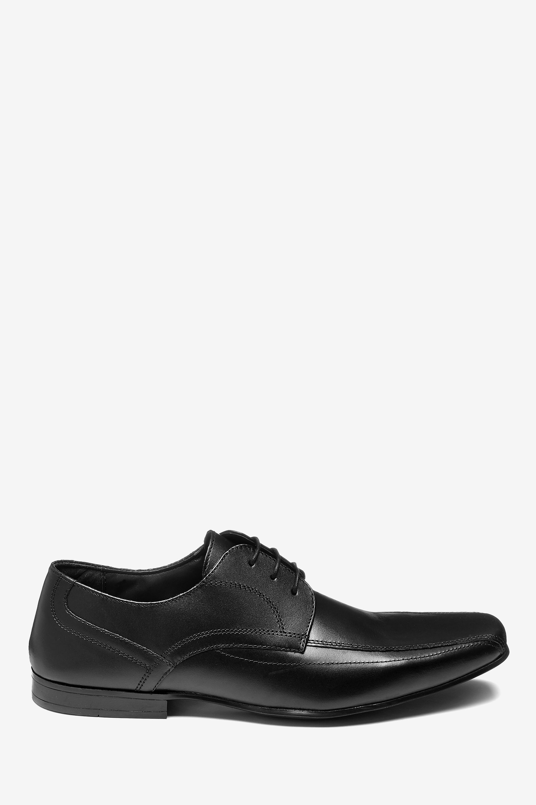 Leather Panel Lace-Up Shoes Regular Fit