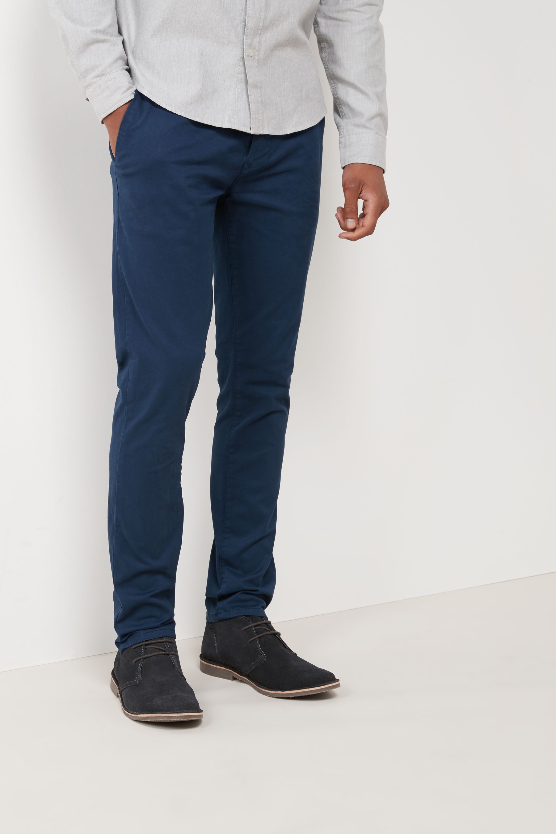 Stretch Chino Trousers Slim Fit