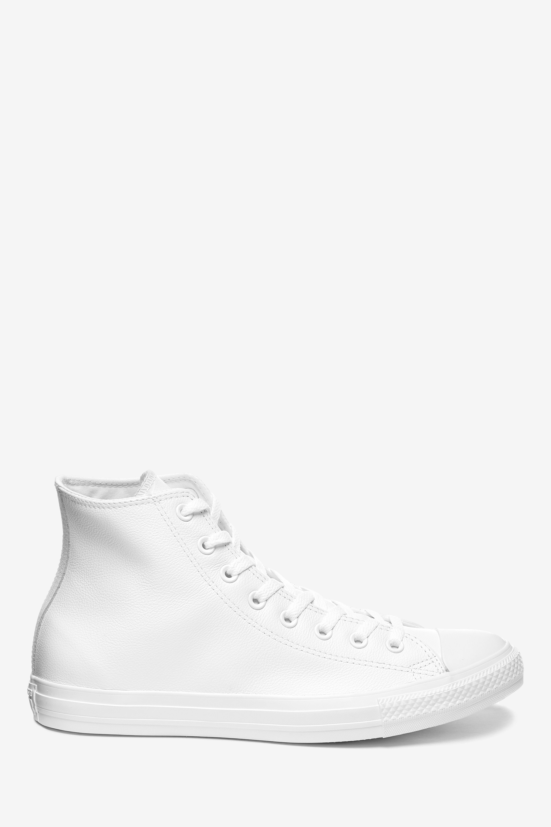 Converse White Leather High Chuck Ox Trainers