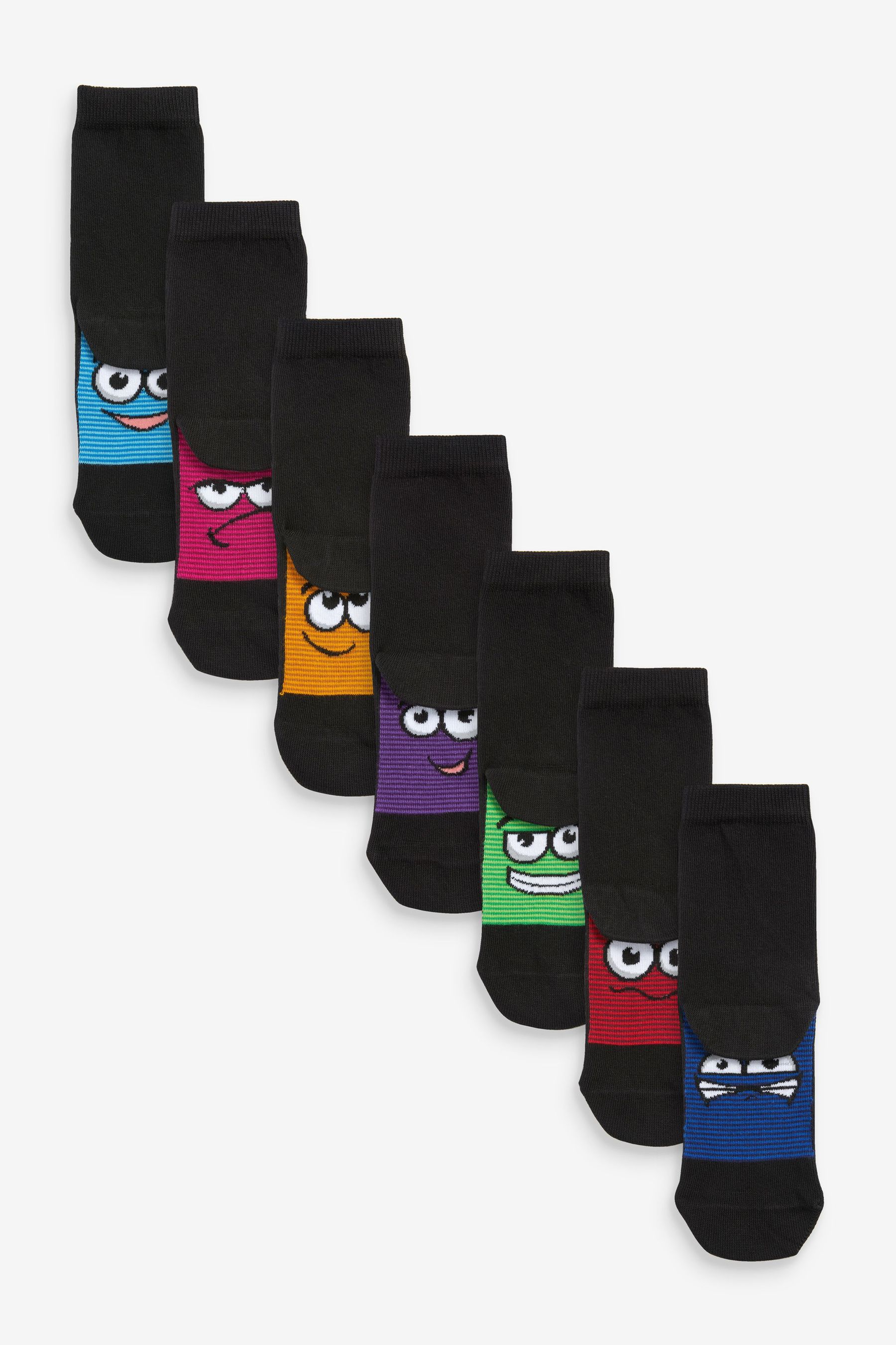 7 Pack Cotton Rich Socks