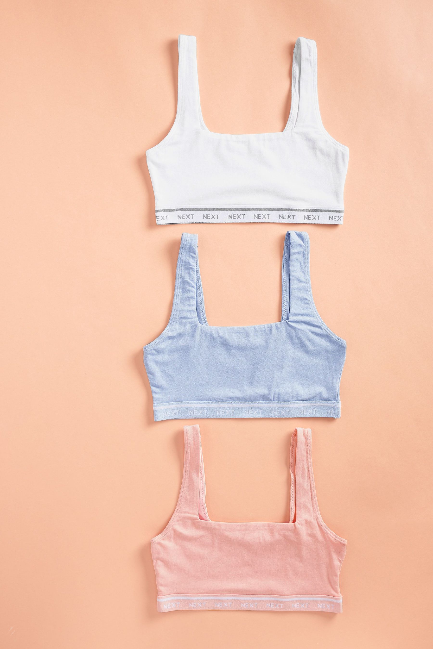 Cotton Crop Tops 3 Pack