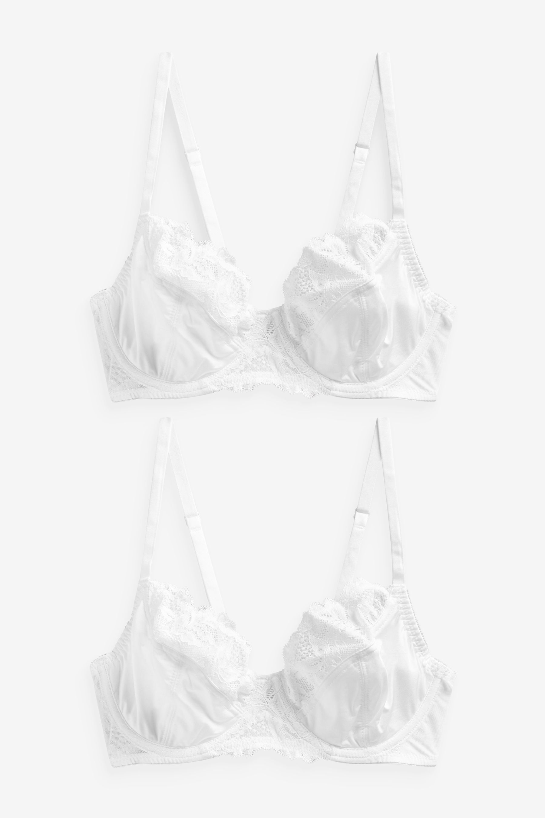 Non Pad Full Cup Bras 2 Pack