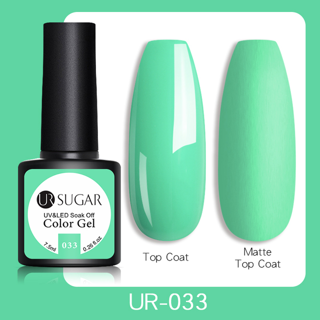 ur sugar 7.5ml gel nail polish nail color soak off uv gel varnish semi permanent uv gel nail art varnish base top coat