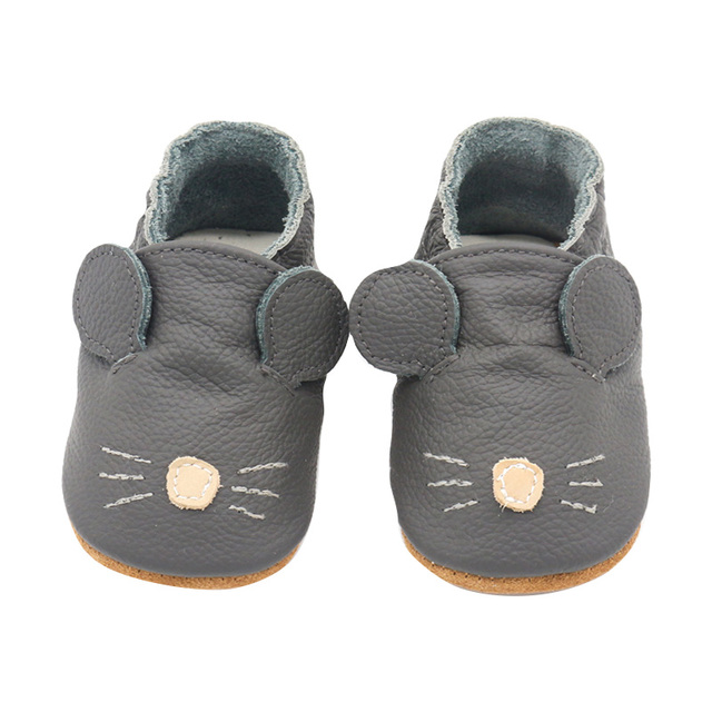 Unisex Infant Baby Shoes Toddler Toddler Baby Soft Soled Cowhide Bottom Skid-Proof Boys Girls Animal First Walkers 0-24 Month