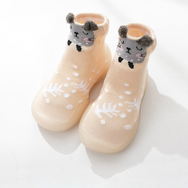 Baby shoes first baby shoes infant first walkers baby girl boy kids soft rubber sole baby shoes knit anti-slip socks