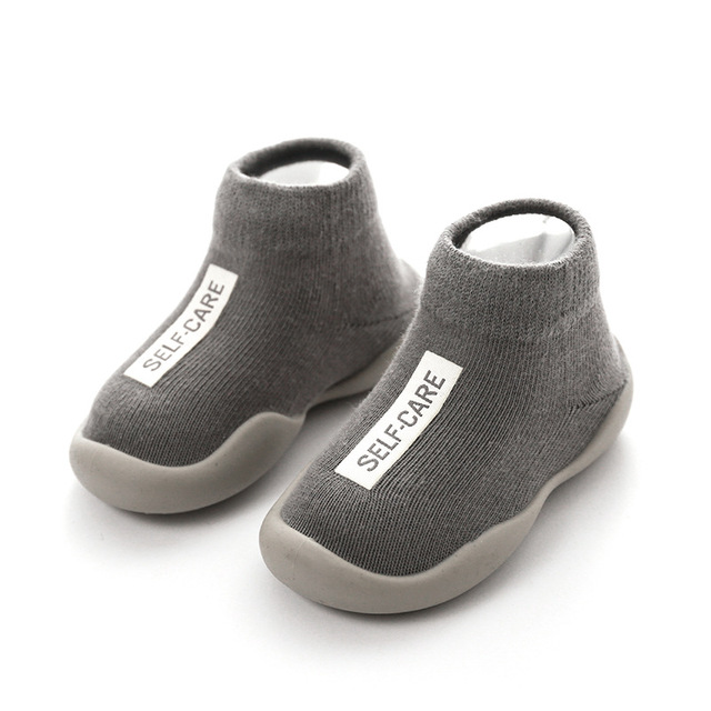 Unisex Baby Shoes First Shoes Baby Walkers Toddler First Walker Baby Girl Kids Soft Rubber Sole Baby Shoes Knit Socks Anti-slip