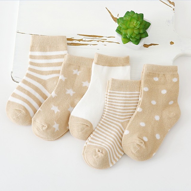 5pairs/lot 2022 Baby Socks for Kids Girls Boy Cotton Stripe Cartoon Animals Summer Baby Knitwear Socks Newborn Baby Clothes