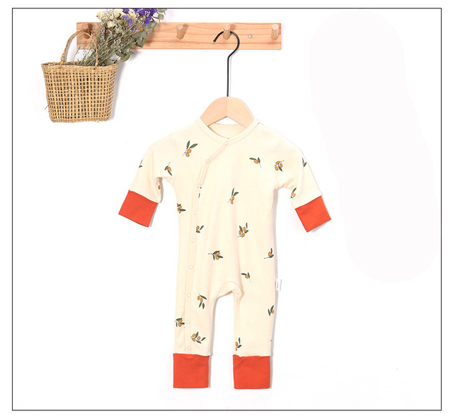 Yg 2022 Summer New Baby Tights Boy Baby Girl Clothes Baby Cotton Printed Jumpsuit 0-2 Years