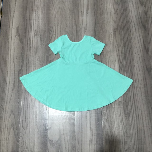 Summer dress for baby girls, solid color