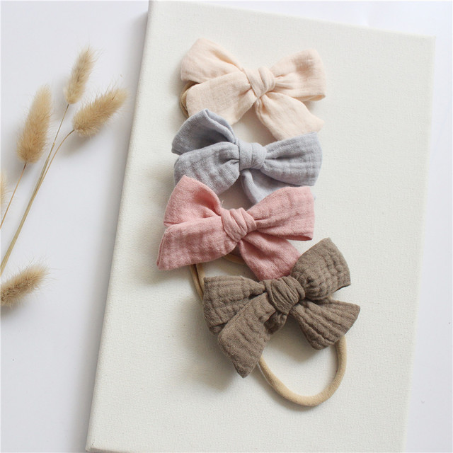 Cotton Baby Girl Headbands Bows Hair Bands For Kids Hair Accessories Infant Items Little Girl Toddler Headband Newborn Baby