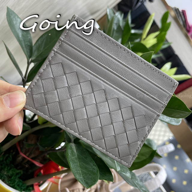 Go Go 100% Leather Credit Card Ultra-thin Brand Business Card Multiple Card Slots Simple Fashion Women Card Bag