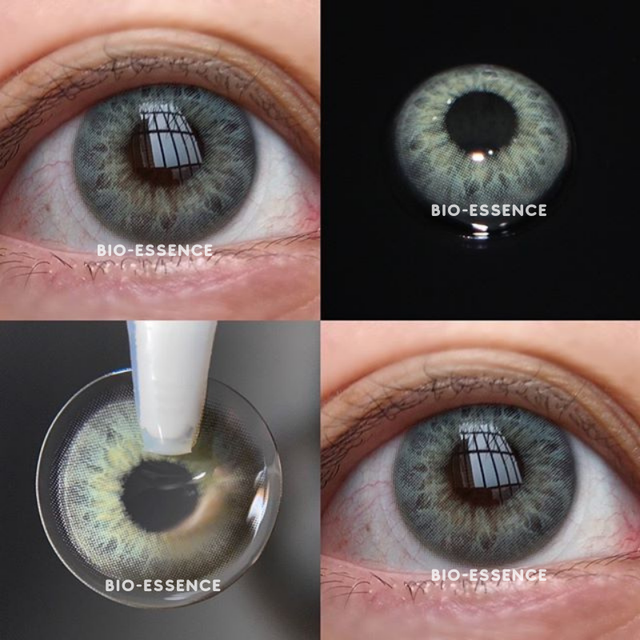 New 2021 1 Pair Colored Eye Contact Lenses Natural Brown Lens Monet Lens Blue Lens Gray Eyes Fashion Contact Lenses