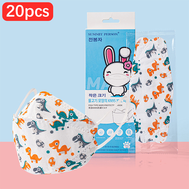 CE FFP2 Kids Face Mask KN95 Masks Dustproof 5 Layer Breathable FFP2 Mask Baby Boy Girls Protective Mask Kn95 Mascarillas