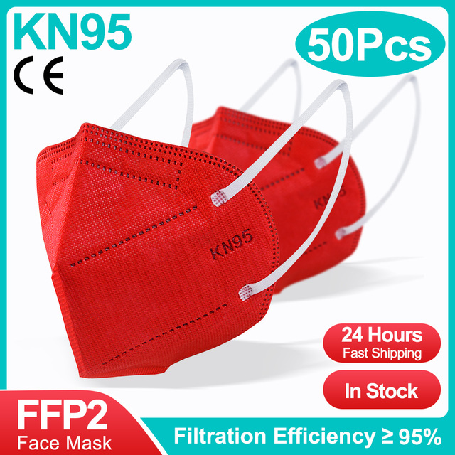 5-100pcs ffp2fan reusable kn95 masks ce approved adult ffp2reuse zable mascherine KN95 Mascarillas face mask protective masks