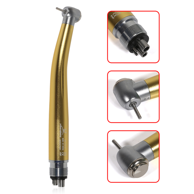 High Speed ​​Dental Handpiece, 2 or 4 Holes, Push Button, Standard Air Turbine, NSK Compatible Rotator/Cartridge