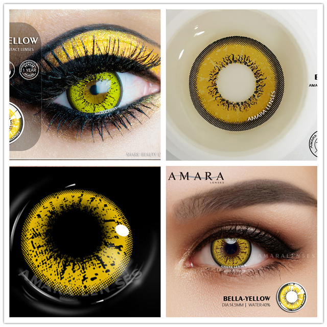 AMARA 2pcsCosplay Anime Eyes Lenses for Eyes AYY Series Makeup Sharingan Beauty Contact Lenses Eye Cosmetic Color Lens Eyes