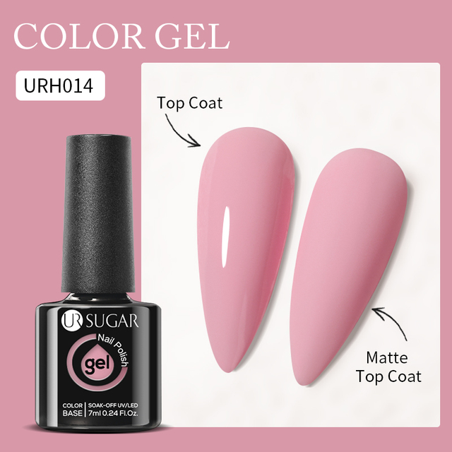 UR SUGAR 7ml Nude Pink Color Gel Nail Polish Glass Bottle Spring Summer UV LED Gel Varnish Manicure Semi Permanent Nail Art