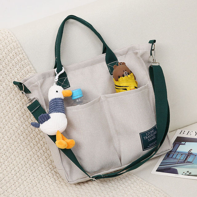 Women Canvas Handbags Female Shopping Bags Shoulder Bag Environmental Storage Bag Reusable Foldable Eco Grocery Bags Bolso