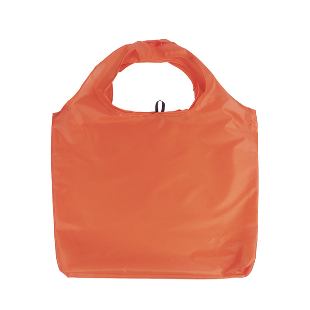 Pocket Square Eco-Friendly Shopping Bag Foldable Reusable Portable Shoulder Bag Handle Polyester for Travel Grocery