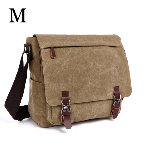 MARKROYAL - Men's Canvas Shoulder Bag, High Quality Laptop Shoulder Bag